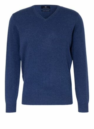 STROKESMAN’S Cashmere-Pullover Herren, Blau