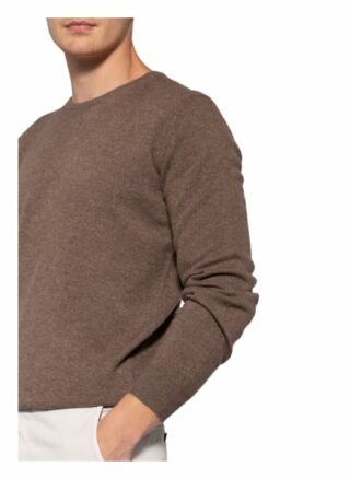 STROKESMAN'S Cashmere-Pullover Herren, Braun