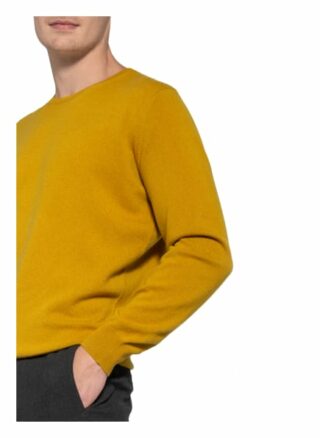 STROKESMAN'S Cashmere-Pullover Herren, Gelb