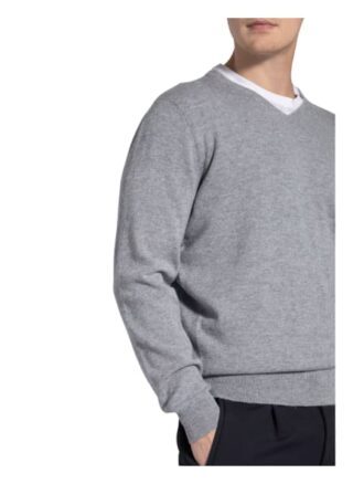 STROKESMAN'S Cashmere-Pullover Herren, Grau