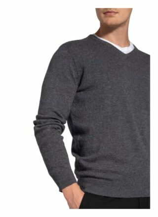 STROKESMAN'S Cashmere-Pullover Herren, Grau
