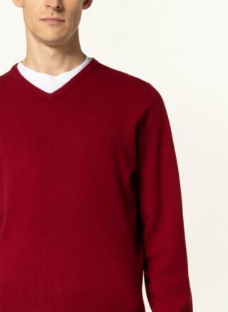 STROKESMAN'S Cashmere-Pullover Herren, Rot