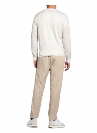 STROKESMAN'S Cashmere-Pullover Herren, Weiß