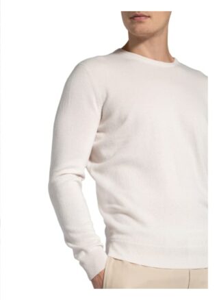 STROKESMAN'S Cashmere-Pullover Herren, Weiß