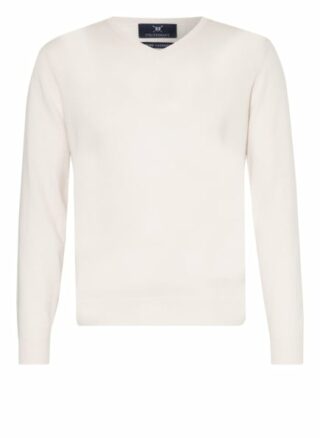 STROKESMAN'S Cashmere-Pullover Herren, Weiß