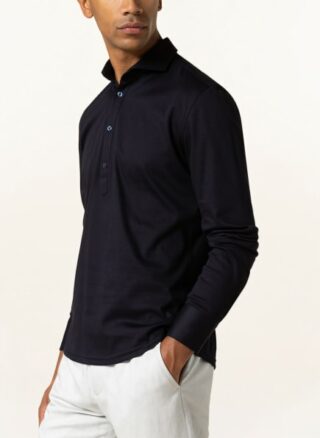 STROKESMAN'S Jersey-Hemd Herren, Blau