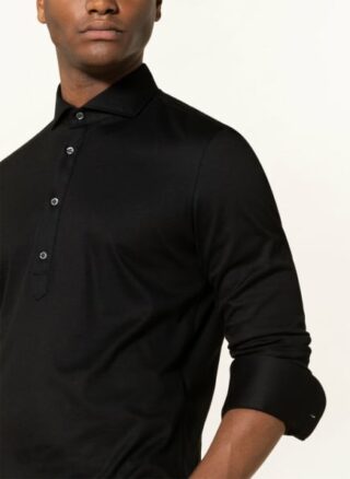 STROKESMAN'S Jerseyhemd Herren, Schwarz