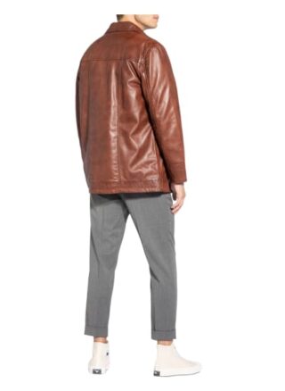 STROKESMAN'S Lederjacke Herren, Braun