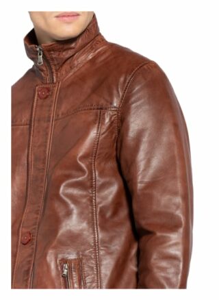 STROKESMAN'S Lederjacke Herren, Braun