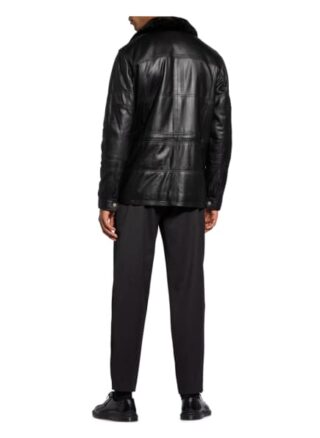 STROKESMAN'S Lederjacke Herren, Schwarz