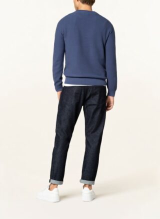 STROKESMAN'S Piqué-Pullover Herren, Blau