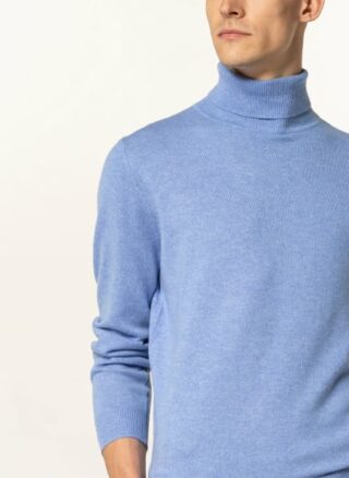 STROKESMAN'S Rollkragenpullover Herren, Blau