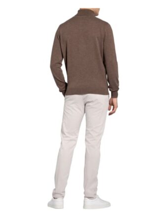 STROKESMAN'S Rollkragenpullover Herren, Braun