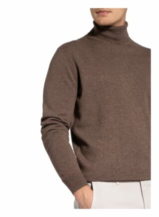 STROKESMAN'S Rollkragenpullover Herren, Braun