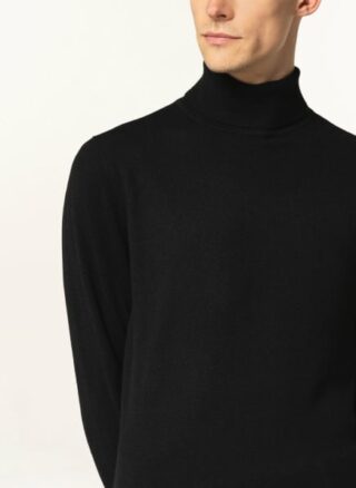 STROKESMAN'S Rollkragenpullover Herren, Schwarz