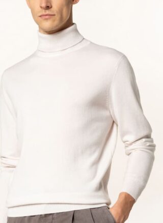 STROKESMAN'S Rollkragenpullover Herren, Weiß