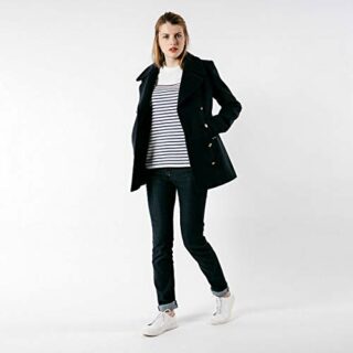 Saint James Marine Voilure II Wollmantel Damen, Blau