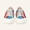 Salvatore Ferragamo Rebel Print Sneaker Damen, Rot