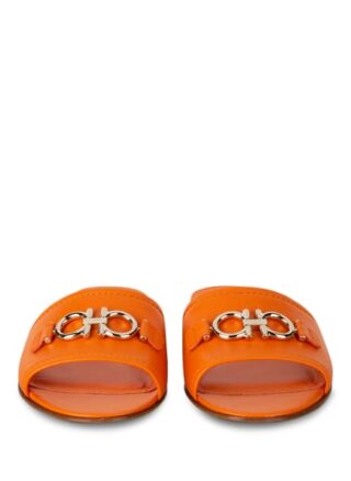 Salvatore Ferragamo Rhodes Pantoletten Damen, Orange