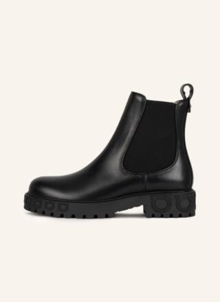 Salvatore Ferragamo Varsi Biker Boots Damen, Schwarz