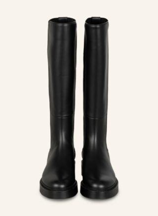 Santoni Stiefel Stiefel Damen, Schwarz