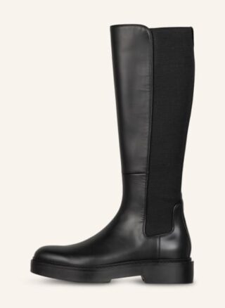 Santoni Stiefel Stiefel Damen, Schwarz