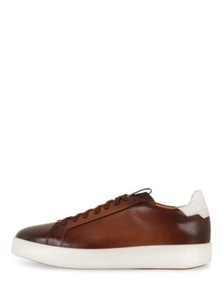 Santoni Wide Sneaker Herren, Braun