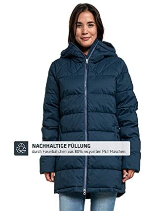 Schöffel Boston L Steppmantel Damen, Blau