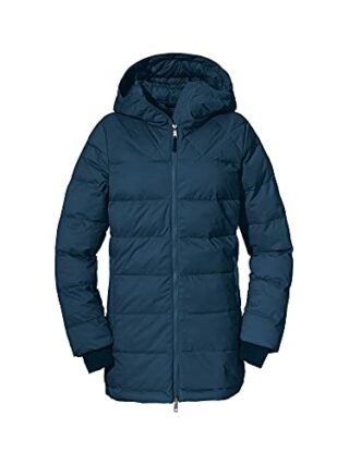 Schöffel Boston L Steppmantel Damen, Blau