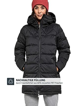Schöffel Boston L Steppmantel Damen, Schwarz