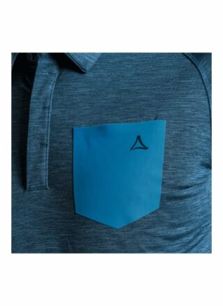 Schöffel Hocheck M Pique-Poloshirt Herren, Blau