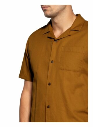 Scotch & Soda Kurzarm-Hemd Herren, Braun
