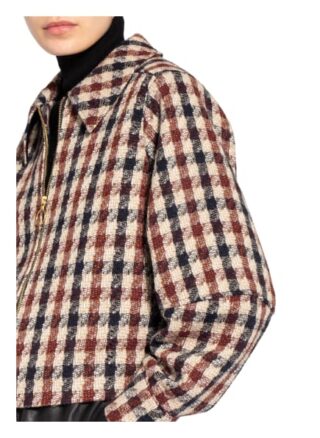 Scotch & Soda Tweed-Blouson Damen, Braun