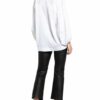 Soluzione Oversized-Blusenshirt Damen, Weiß