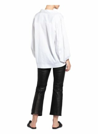 Soluzione Oversized-Blusenshirt Damen, Weiß