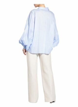 Soluzione Oversized-Hemdbluse Damen, Blau