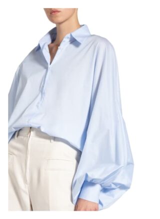 Soluzione Oversized-Hemdbluse Damen, Blau