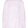 Soluzione Oversized-Hemdbluse Damen, Pink