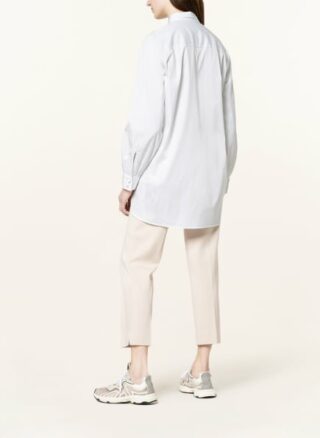 Soluzione Oversized-Hemdbluse Damen, Weiß
