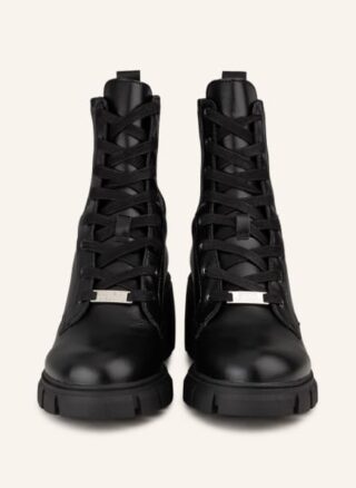 Steve Madden Highroller Schnürstiefeletten Damen, Schwarz