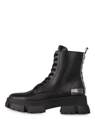 Steve Madden Tanker Schnürboots Damen, Schwarz