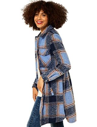 Street One 201607 Wollmantel Damen, Blau