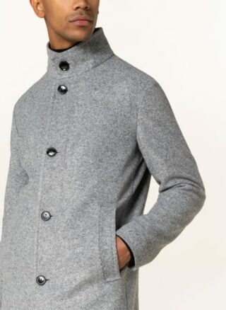 Strellson Finchley Stehkragenmantel Herren, Grau