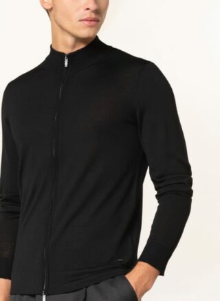 Strellson Marek Strickjacke Herren, Schwarz