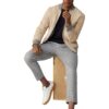 Strellson Melton Lederjacke Herren, Beige