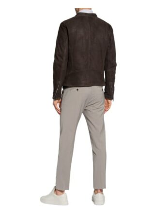Strellson S.C. Norwich Lederjacke Herren, Braun