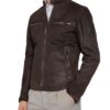 Strellson S.C. Norwich Lederjacke Herren, Braun