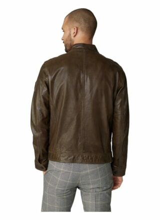 Strellson S.C. Osco Lederjacke Herren, Braun