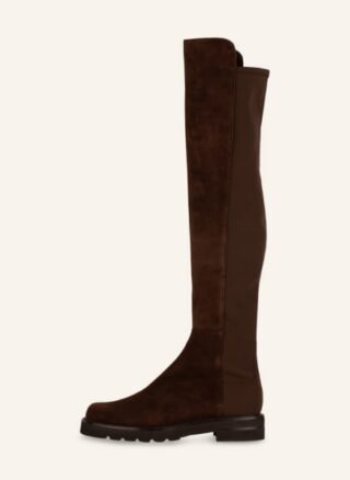 Stuart Weitzman 5050 Overknee-Stiefel Damen, Braun