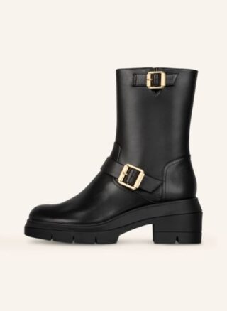 Stuart Weitzman Boots Ryder Biker Boots Damen, Schwarz